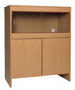 Habistat 36x18x26 Cabinet Oak/Black - Image 3
