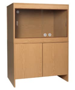 Habistat 36x24x26 Cabinet Oak/Black - Image 3